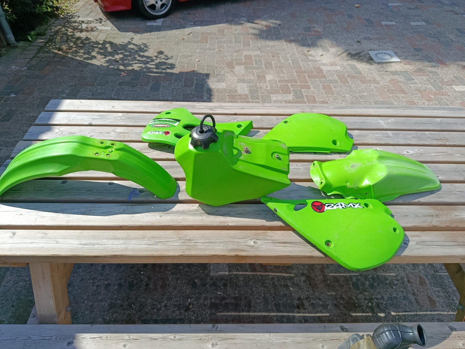 Kawasaki kx80 plastic, Motoren, Ophalen of Verzenden