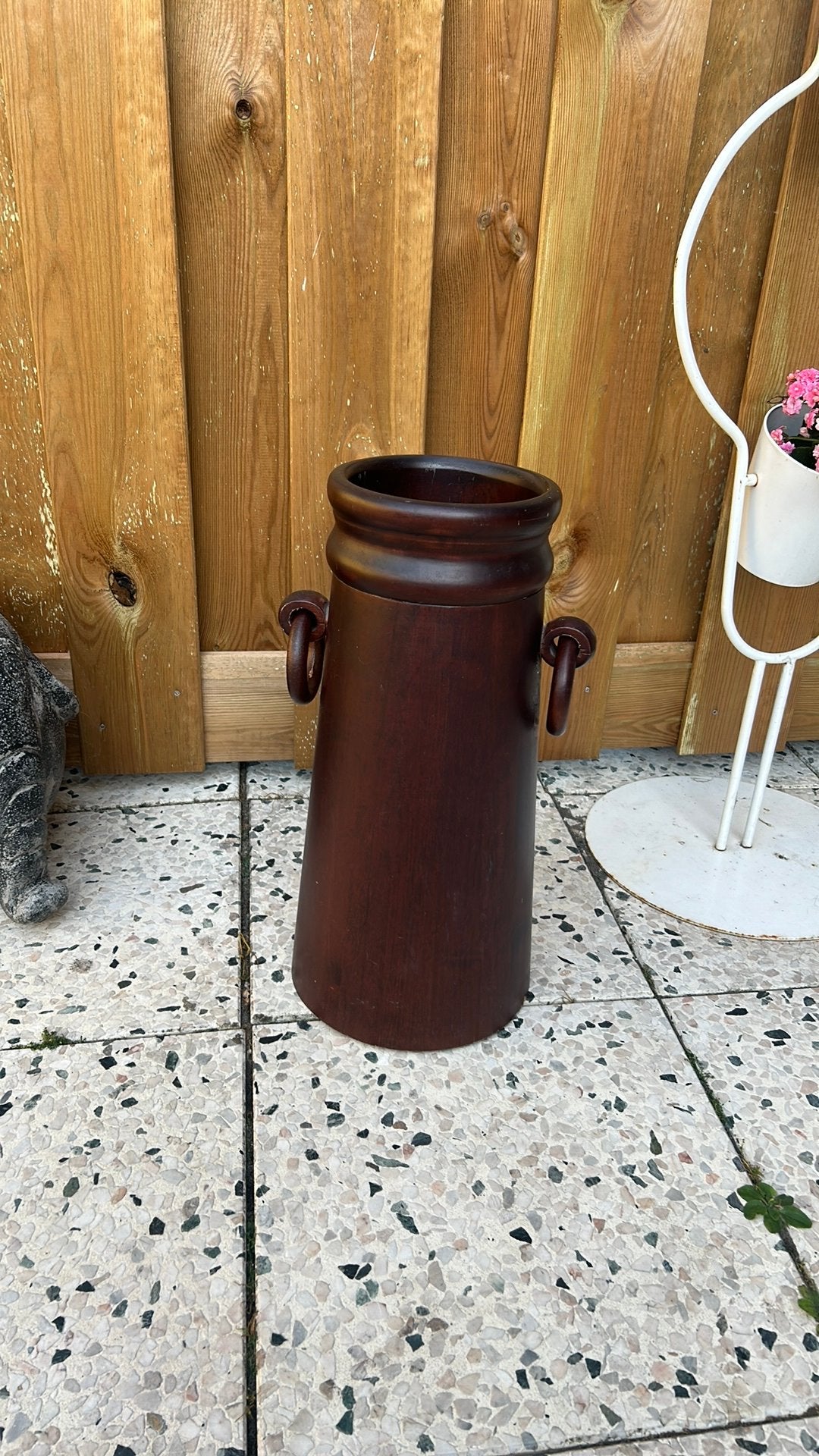 Vintage houten paraplubak, Ophalen of Verzenden, Zo goed als nieuw, Hout