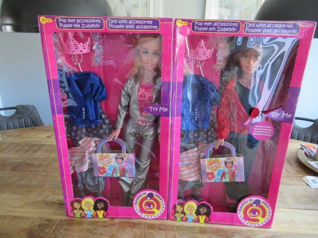Nieuwe Grote "Barbie" poppen pop Fashion Girl licht + geluid, Ophalen of Verzenden, Nieuw, Pop