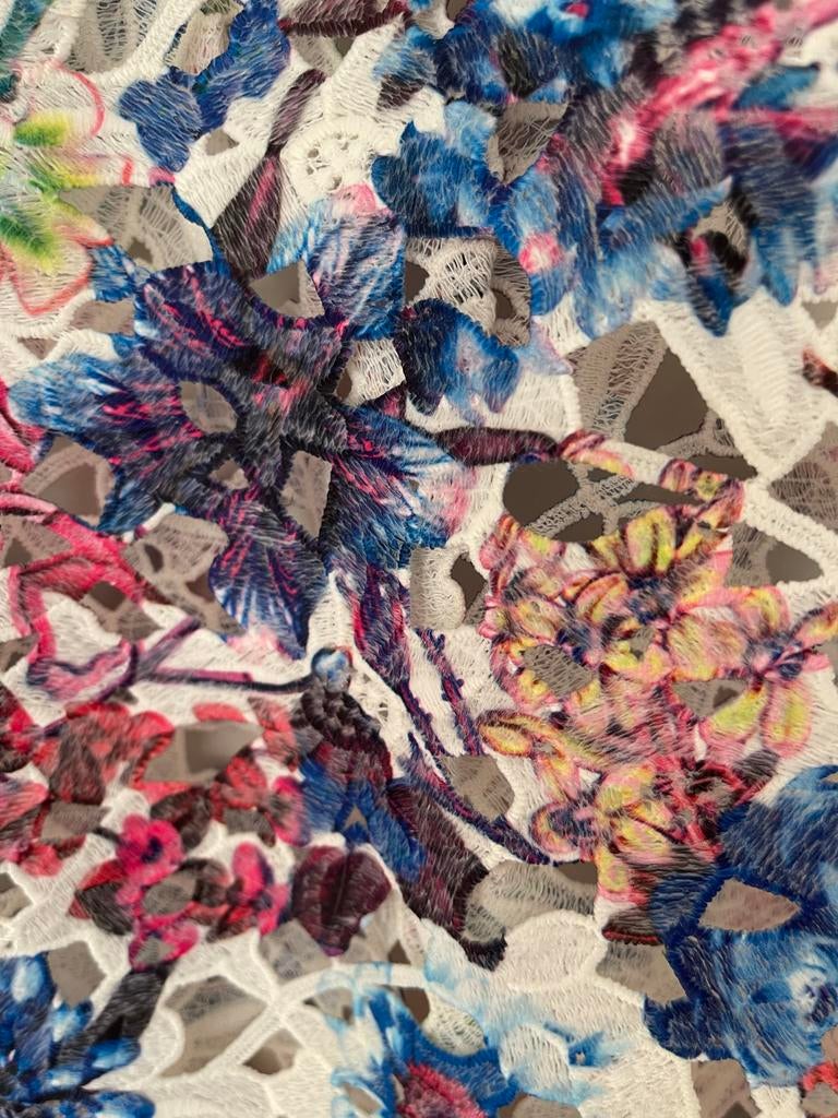 CB Kanten Jurk Maat 38 met Onderjurk, Kleding | Dames, Jurken, Maat 38/40 (M), Overige kleuren, Verzenden, Zo goed als nieuw