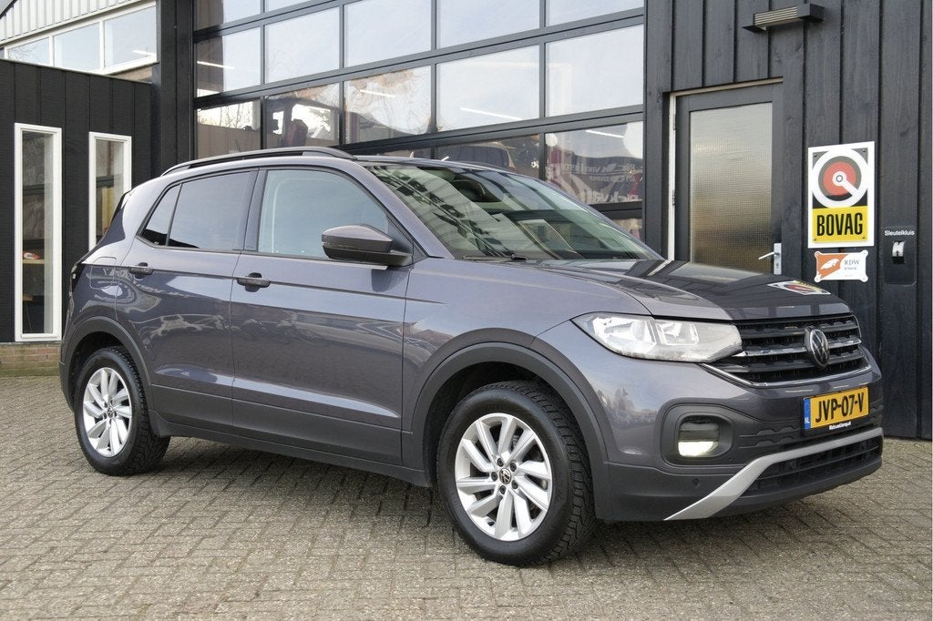 Volkswagen T-Cross 1.0 TSI Style Automaat | Adap.Cruise | Ca, Auto's, Volkswagen, Gebruikt, Euro 6, Bedrijf, Grijs