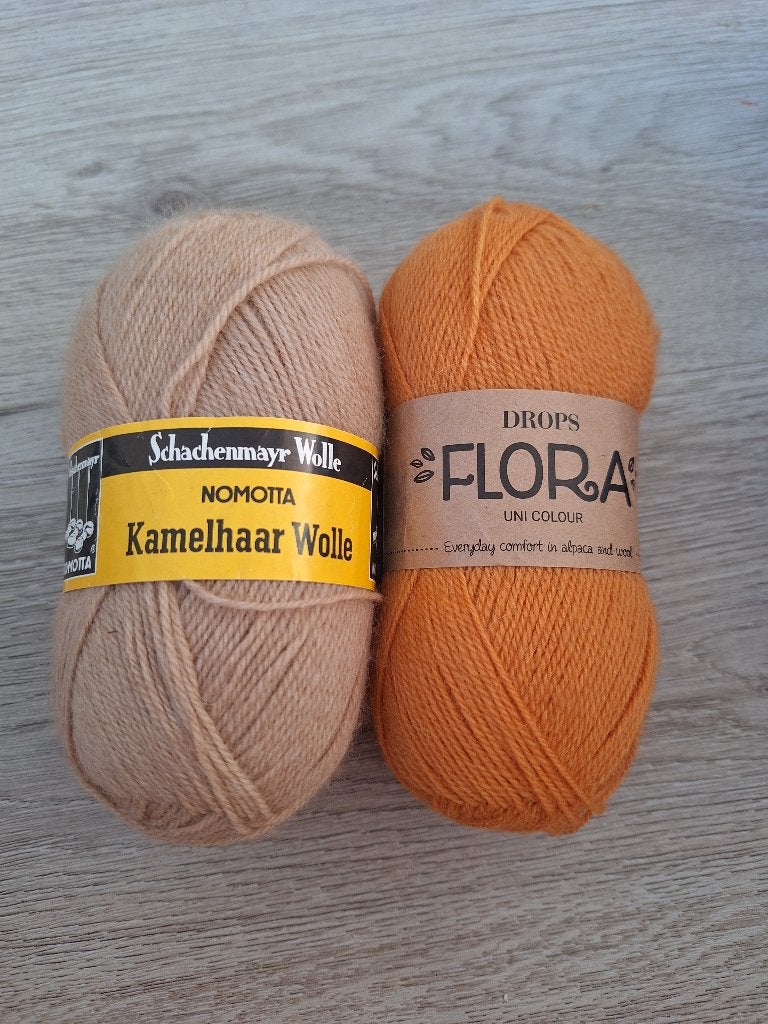 Drops Flora en Nomotta kameel, Hobby en Vrije tijd, Ophalen of Verzenden, Nieuw, Breien of Haken, Wol of Garen