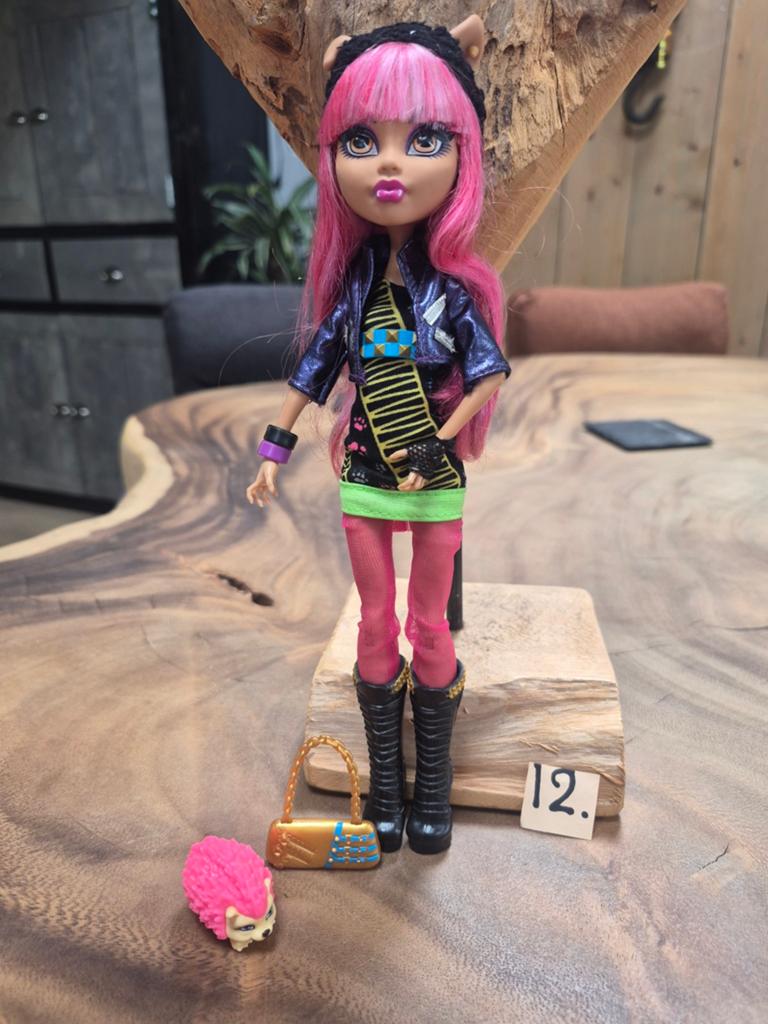 Monster High Howleen Wolf pop met accessoires, Ophalen of Verzenden, Gebruikt, Overige typen