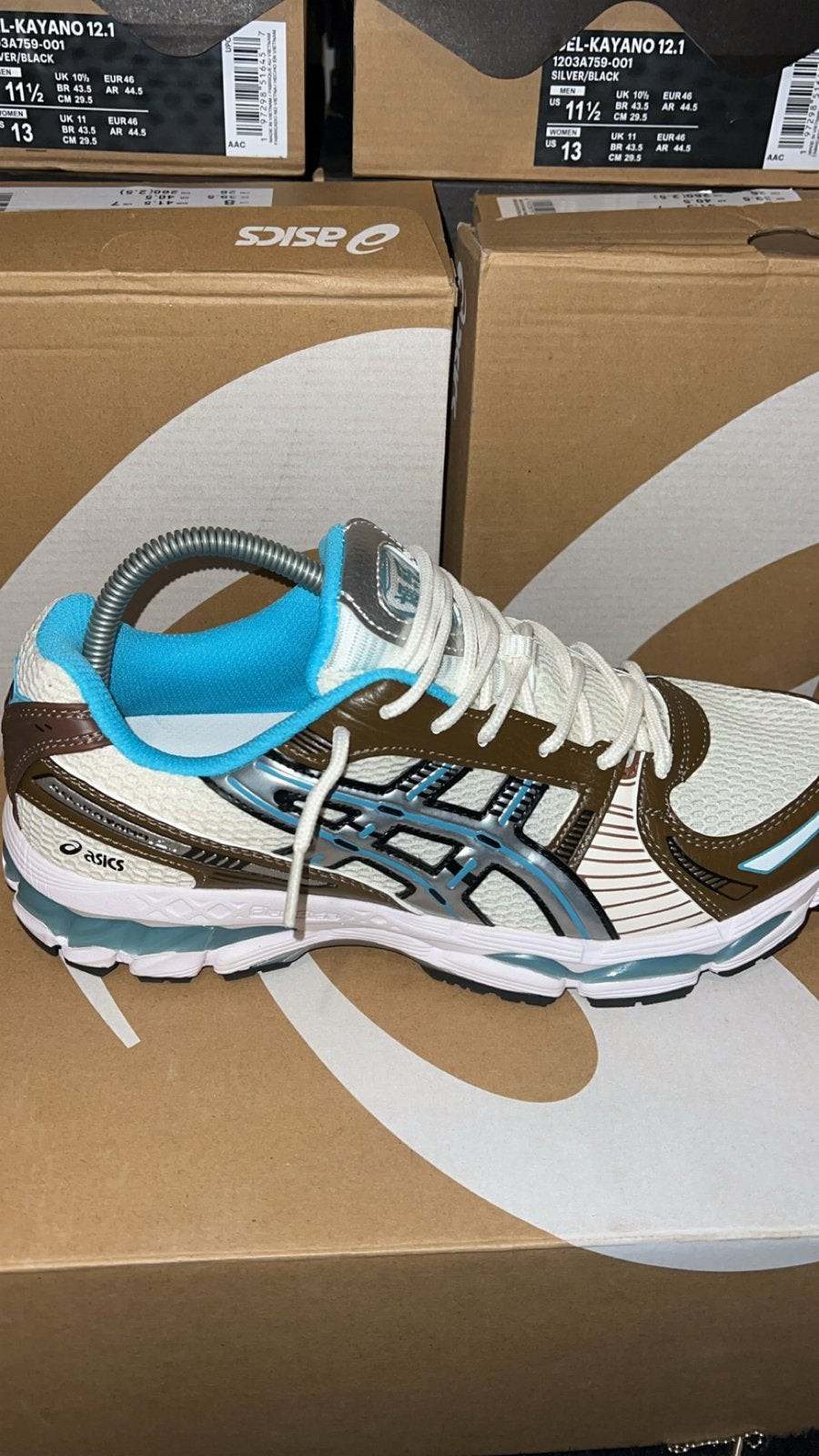 Asics Gel Kayano 12 Blauw Bruin - Maten 36, 40, 41, 43, 44,, Ophalen of Verzenden, Nieuw, Blauw, Sneakers of Gympen