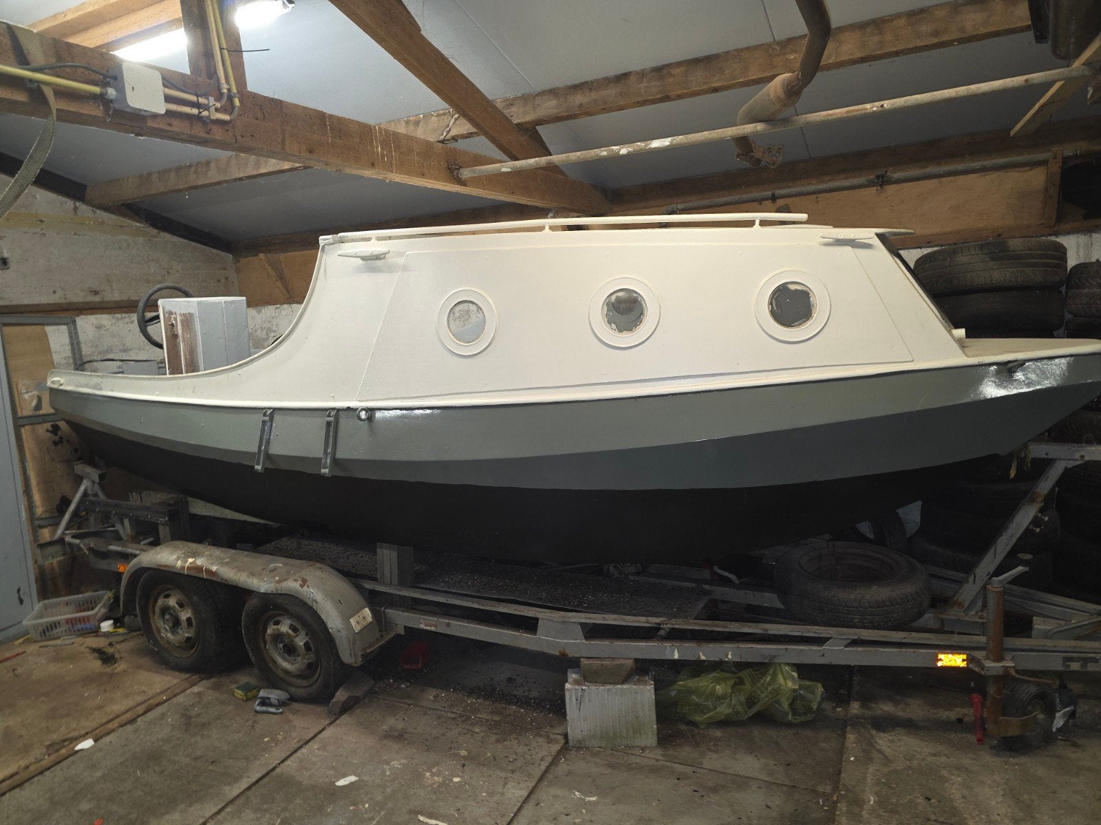 boot kajuitboot 500cm opknapper, Watersport en Boten, Kajuitboot, Buitenboordmotor, 5 m, Trailer