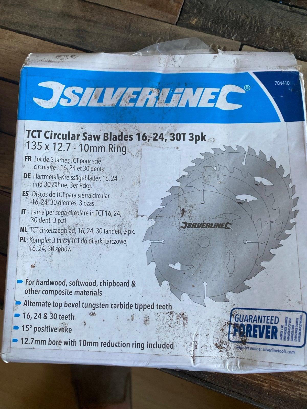 Silverline TCT Cirkelzaagbladen 135mm - 2 stuks nieuw, Doe-het-zelf en Verbouw, Cirkelzaag, 70 mm of meer, Ophalen of Verzenden