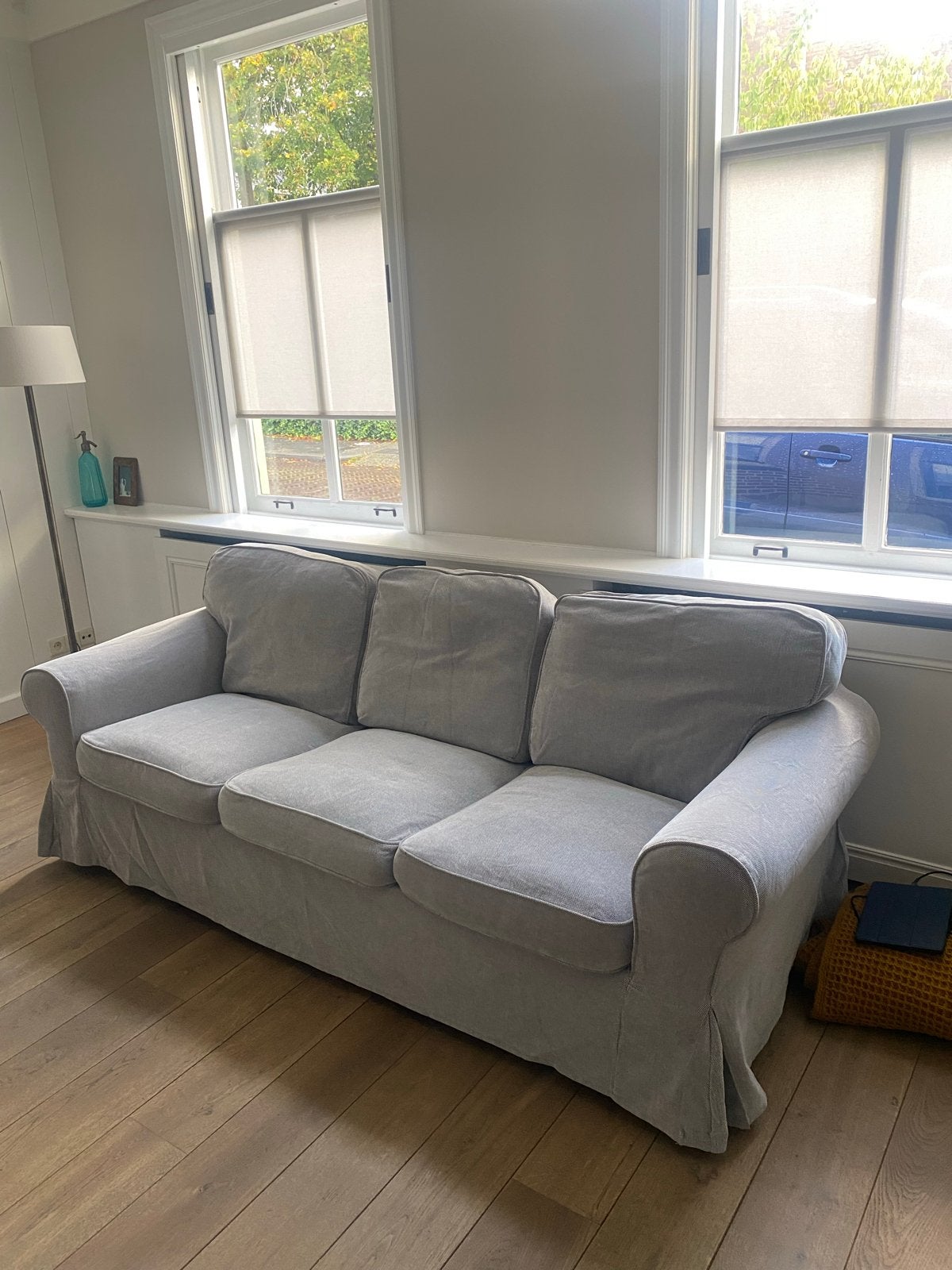 Ikea Ektorp 3-zitsbank met 2 extra hoezen, Ophalen, Gebruikt, Driepersoons, 75 tot 100 cm