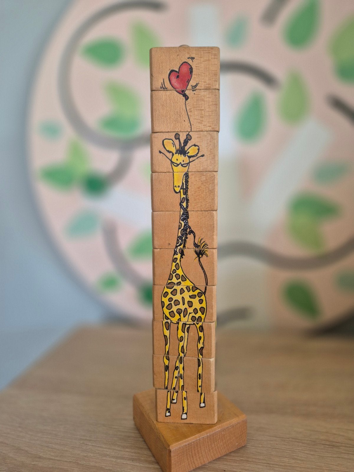 Houten stapeltoren met diverse afbeeldingen, Ophalen, Gebruikt, Overige typen