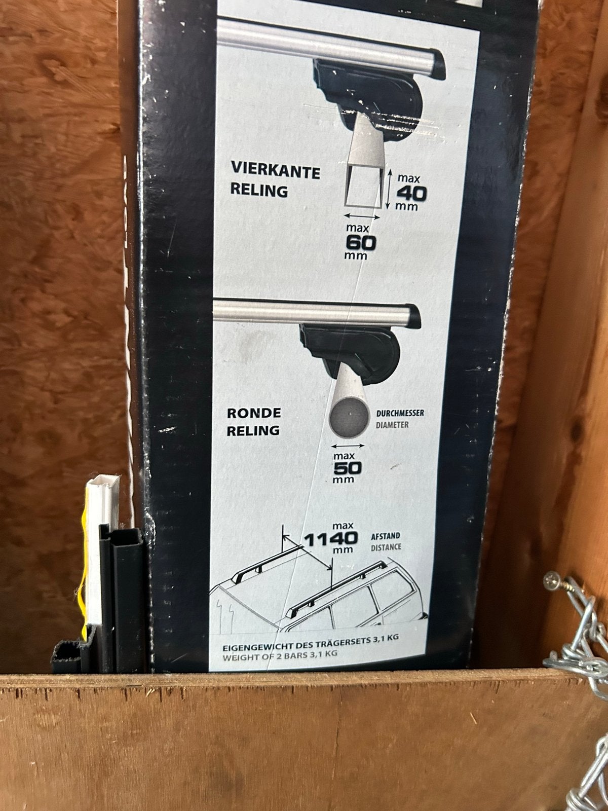 Twinny Load Dakdragerset Universeel voor open reling, Auto diversen, Ophalen, Gebruikt