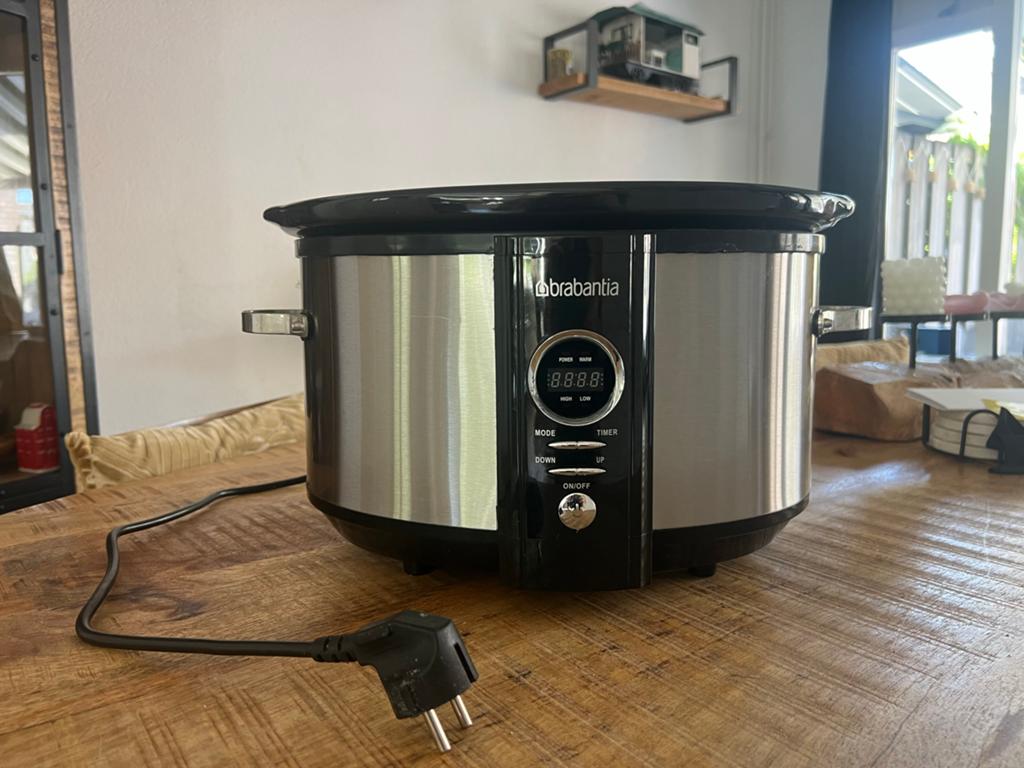 Brabantia Slowcooker - Zo goed als nieuw, Witgoed en Apparatuur, Slowcookers, Ophalen of Verzenden, Timer, Zo goed als nieuw