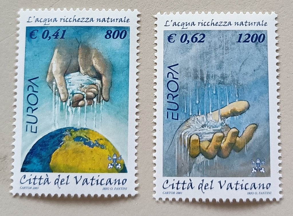 Vatikaan-Vatican 2001 cept mich 1372-73, Ophalen of Verzenden, Overige landen, Postfris