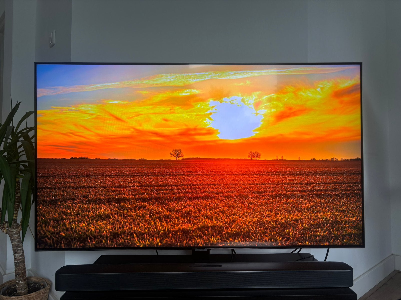 Samsung 55Q80A QLED 55 inch 4K – 100Hz / 120Hz, Audio, Tv en Foto, Ophalen, Zo goed als nieuw, 100 Hz, Samsung