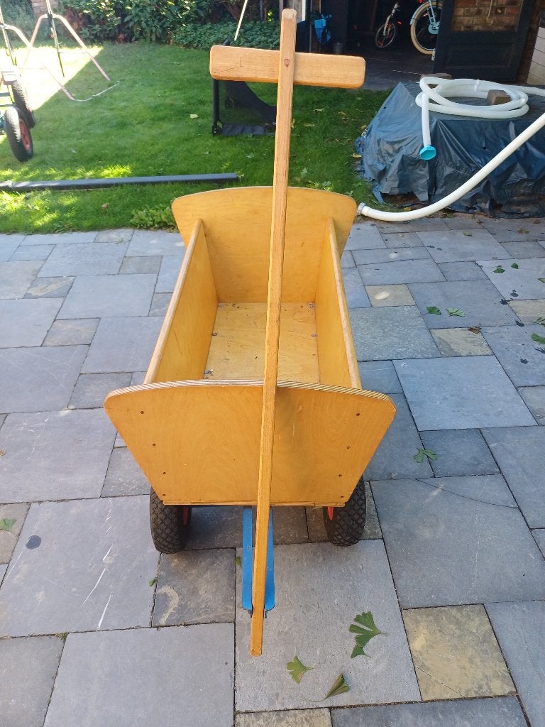 Houten bolderkar, Ophalen, Gebruikt