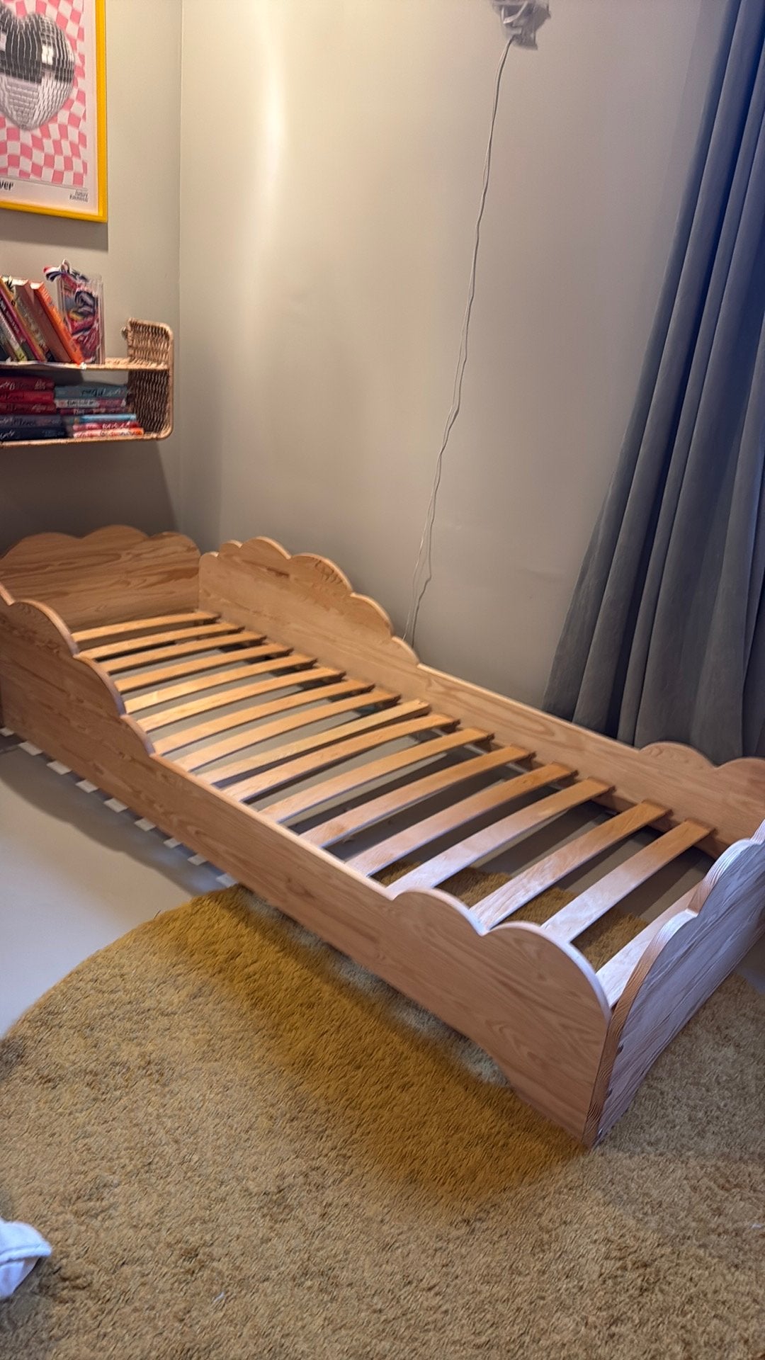 Kinderbed- 180x 80cm, Ophalen, Gebruikt, 90 cm, Eenpersoons