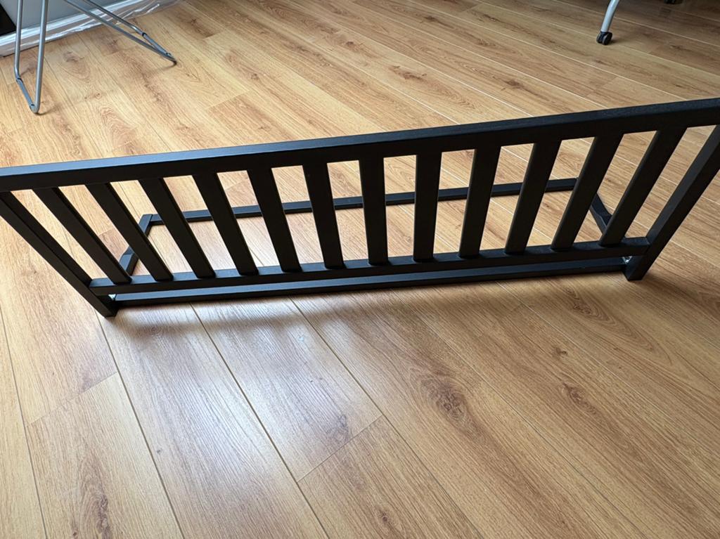 Bedhekje zwart, Kinderen en Baby's, Kinderkamer | Bedden, Ophalen, Minder dan 140 cm, Minder dan 70 cm, Lattenbodem
