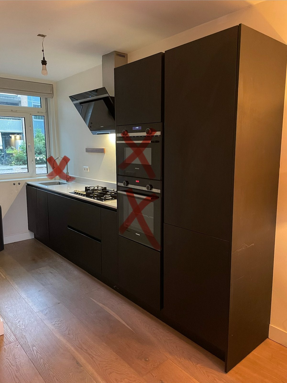 GRATIS keuken van IKEA - uiterlijk 12 juni ophalen, Ophalen, Gebruikt, Zwart, Graniet of Steen