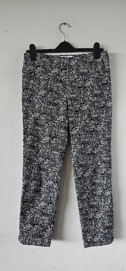 Gerard Darel Broek Maat 38 Zwart/Wit Patroon (29325), Maat 38/40 (M), Gerard Darel, Zwart, Ophalen of Verzenden