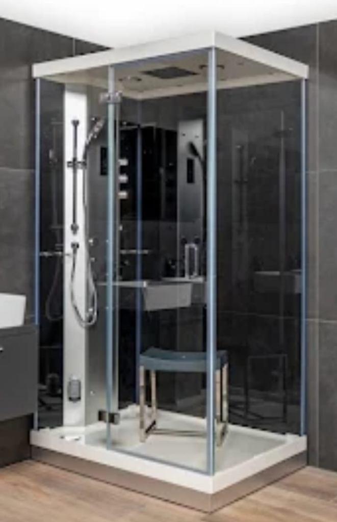 Stoom-douchecabine van Maxaro, Ophalen, Zo goed als nieuw, Met douche