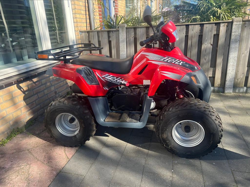 Dinli HELIX 50cc bromquad, Ophalen, Zo goed als nieuw, Benzine