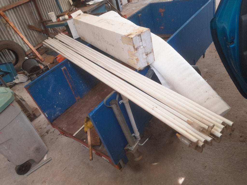 11 st Witte Neon buizen in goede staat, 200cm, Ophalen, Gebruikt, Overige typen