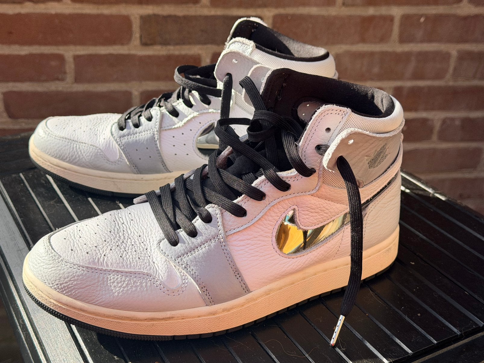 Nike Air Jordan 1 High Zoom CMFT 2 - Metallic Silver/Maat 43, Ophalen of Verzenden, Zo goed als nieuw, Overige kleuren