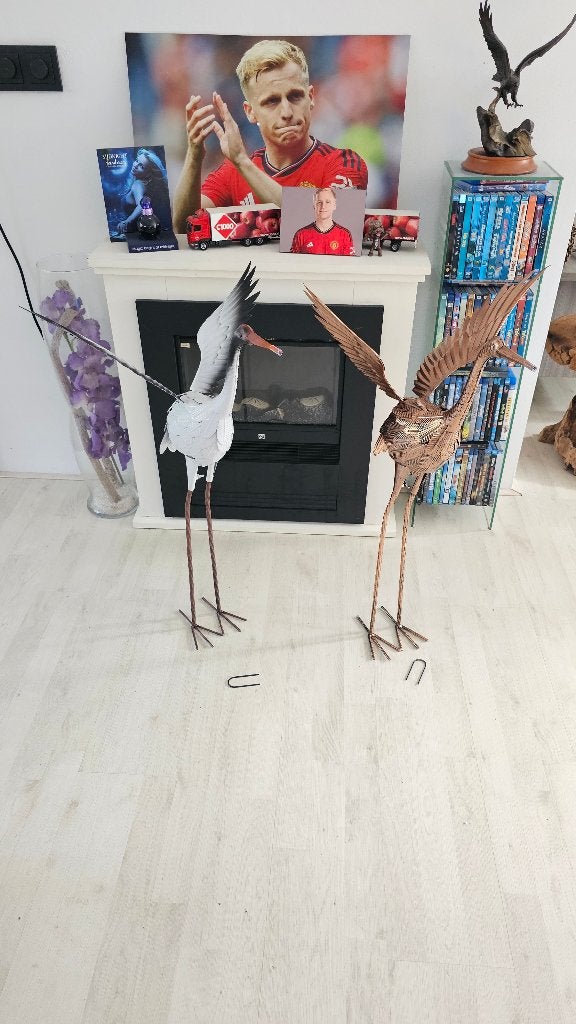 Reiger Metalen Tuin Decoratie! Set van 2! NIEUW! 82 CM!, Ophalen of Verzenden, Nieuw, Metaal, Overige typen