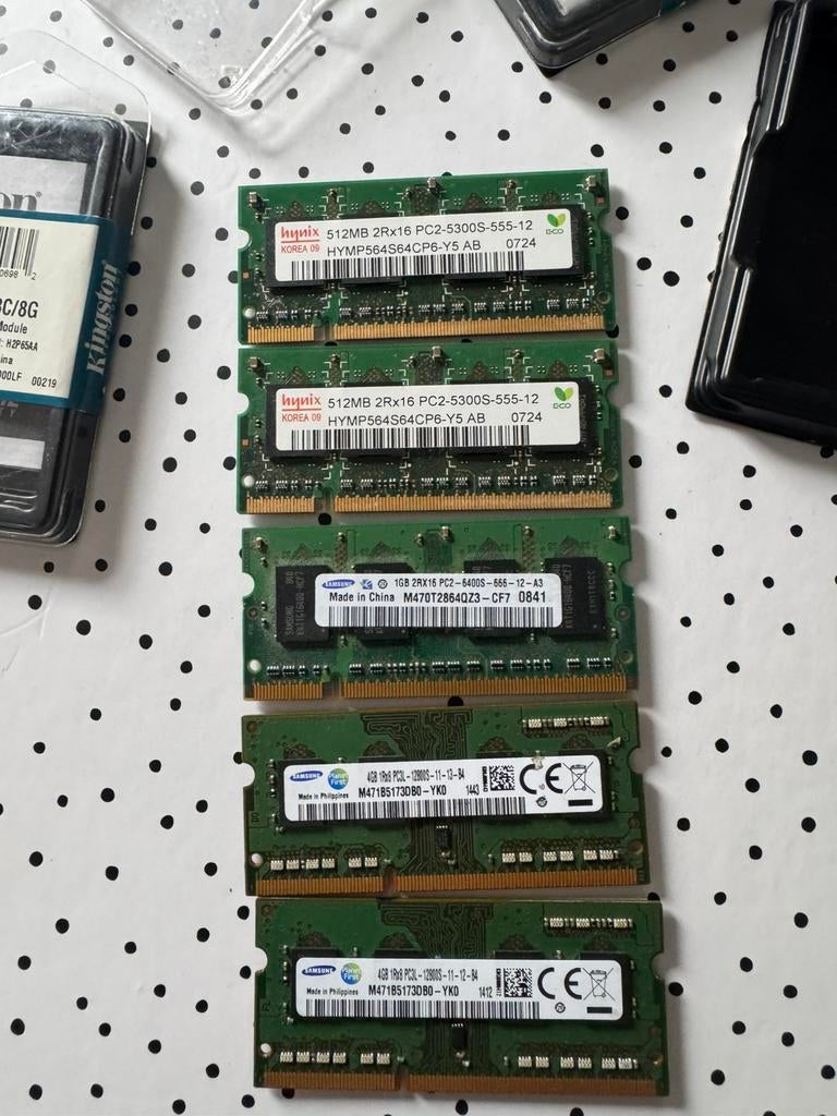 Diverse Laptop Geheugen Modules - DDR2/DDR3, Ophalen of Verzenden, Zo goed als nieuw, DDR2, Laptop
