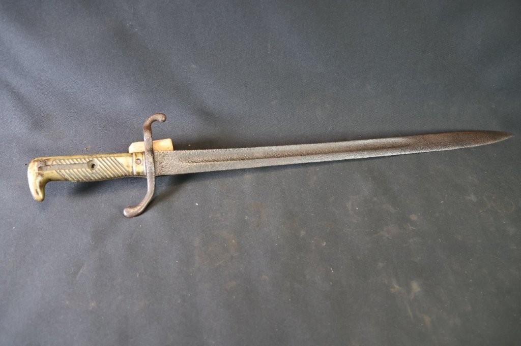 Duitse Seitengewehr 1871 bajonet, Ophalen of Verzenden, Landmacht, Duitsland, Mes of Dolk
