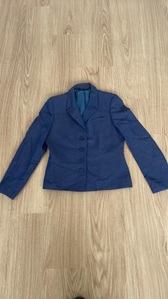 Laura Ashley Blauw Jasje - Maat 38/40 (M), Maat 38/40 (M), Blauw, Ophalen of Verzenden, Zo goed als nieuw