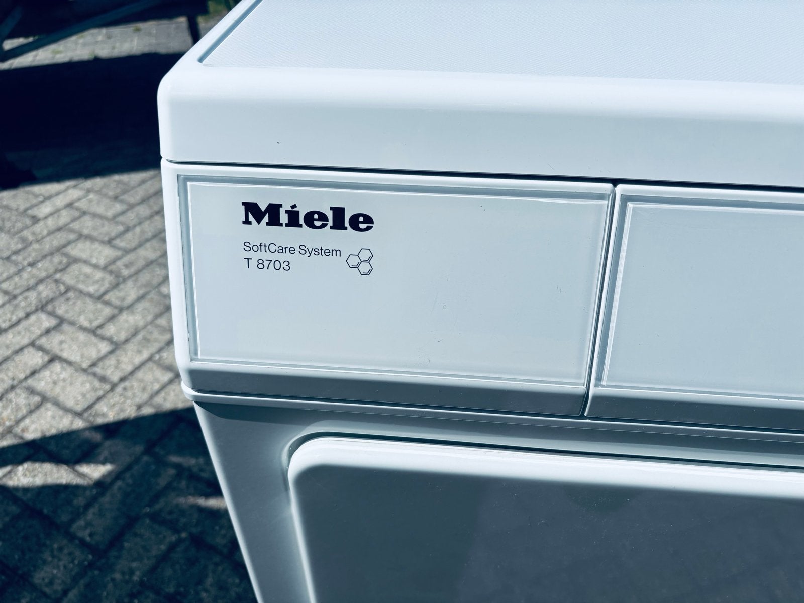 Miele T 8703 SoftCare System Droger - Topkwaliteit, Ophalen, Wolprogramma, 6 tot 8 kg, Gebruikt