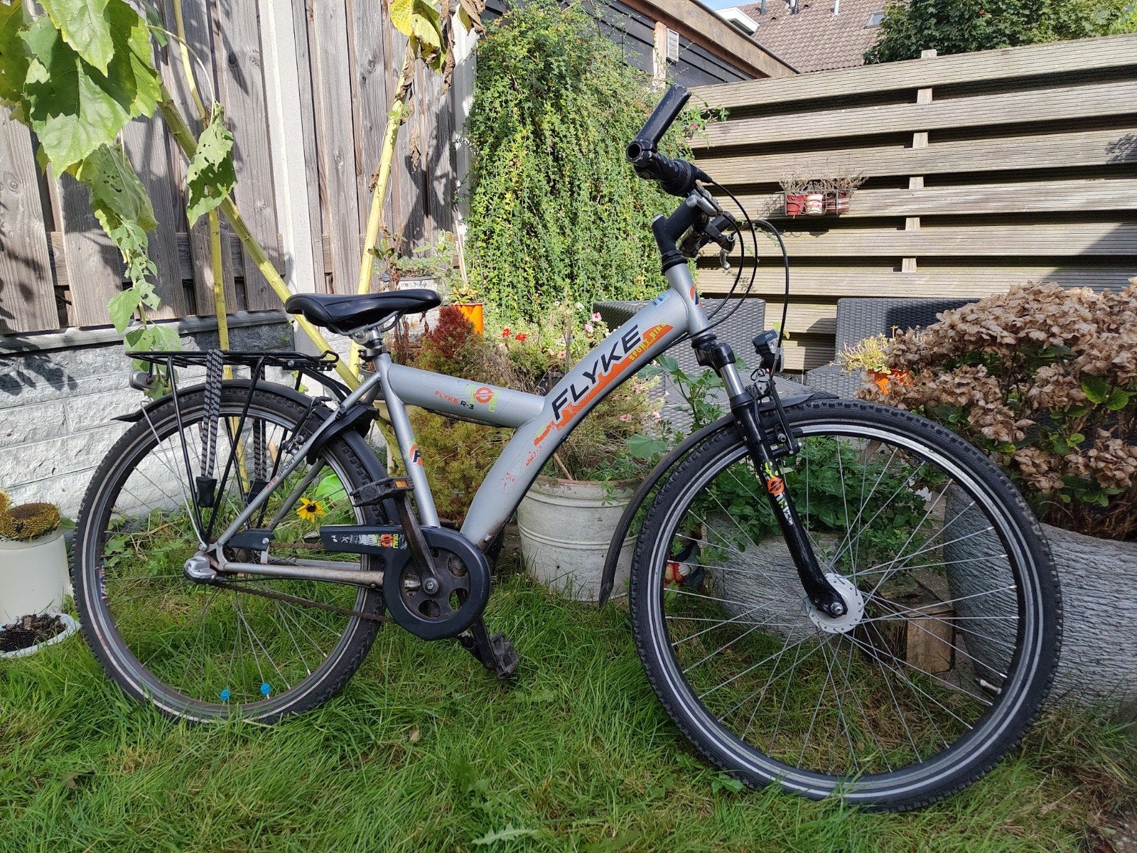 Kinderfiets 26 inch, Fietsen en Brommers, Terugtraprem, Gebruikt, Flyke, Handrem
