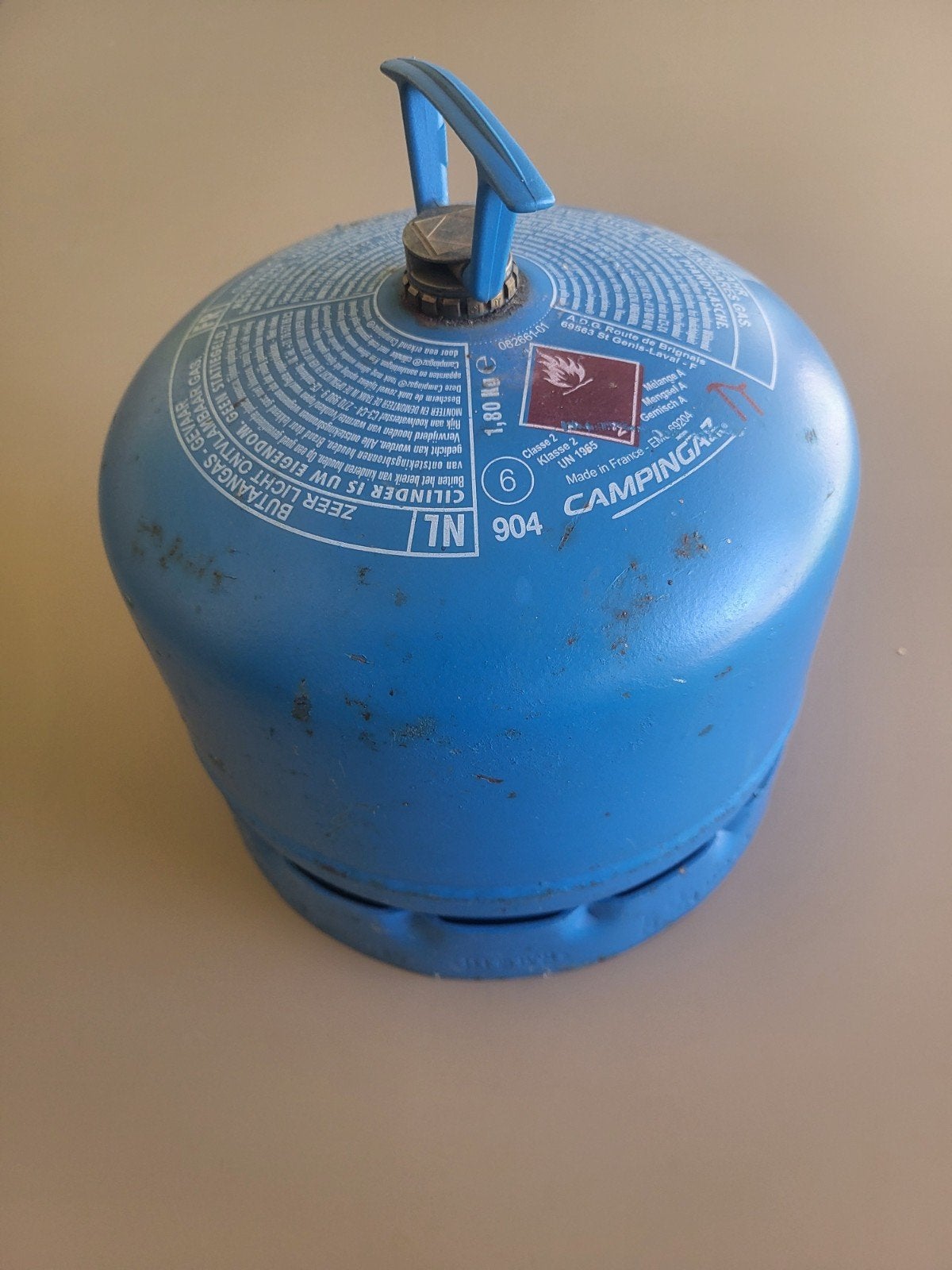 Campinggaz 904, lege fles, Ophalen of Verzenden, Gebruikt