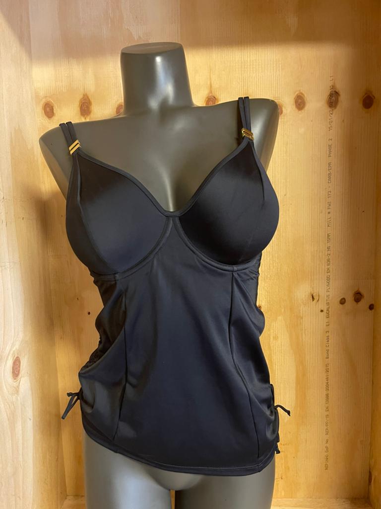 Panache tankini top 65ff -75g - 85gg - 80h - 75hh - 65j -85j, Verzenden, Zo goed als nieuw, Zwart, Overige typen