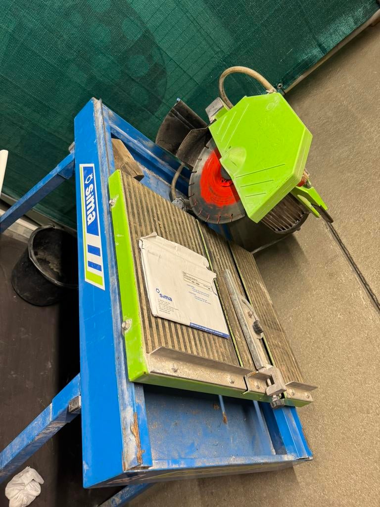 Tegelzaagmachine, Doe-het-zelf en Verbouw, Gereedschap | Zaagmachines, Ophalen, Gebruikt, 1200 watt of meer, 30 tot 70 mm