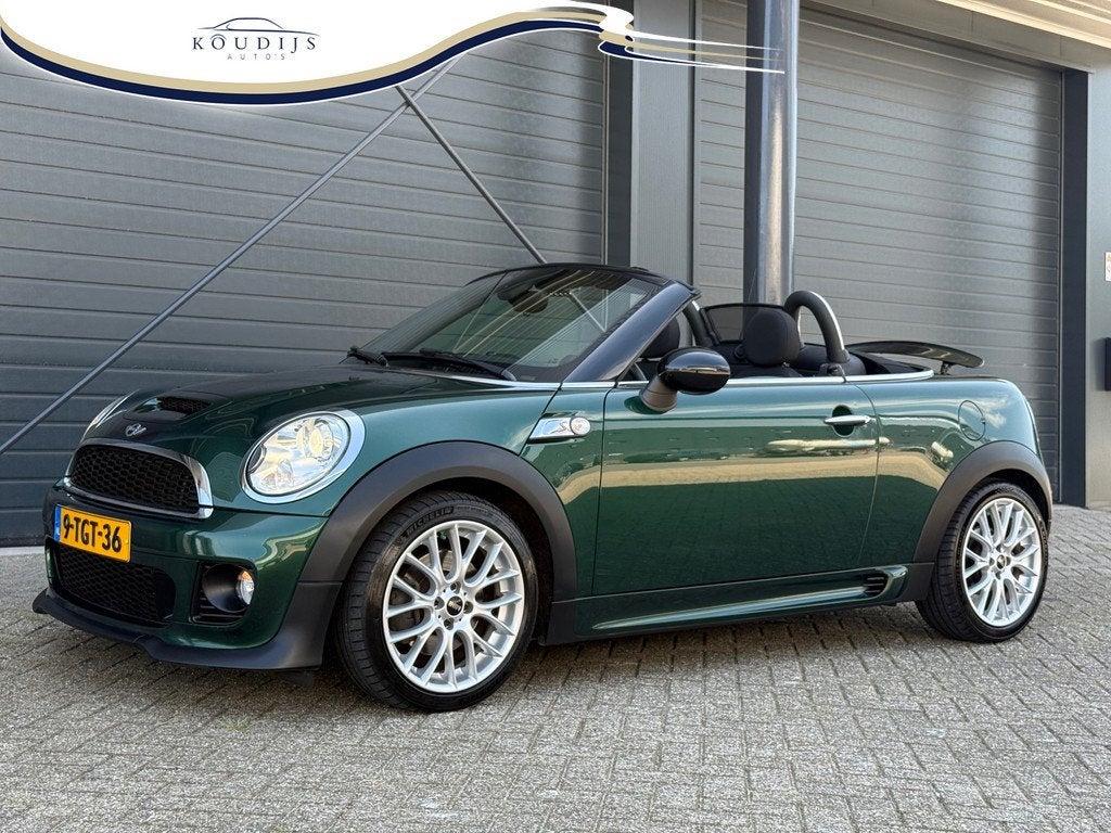 Mini Roadster 1.6 John Cooper Works S, Britisch Racing green, Auto's, Voorwielaandrijving, Gebruikt, Zwart, 4 cilinders