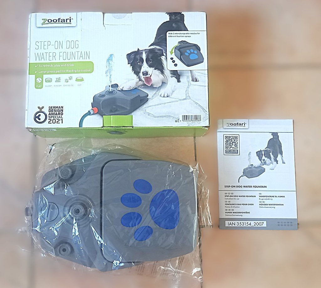 Zoofari Step-On Waterfontein Hond - 30,1 cm, Ophalen of Verzenden, Zo goed als nieuw