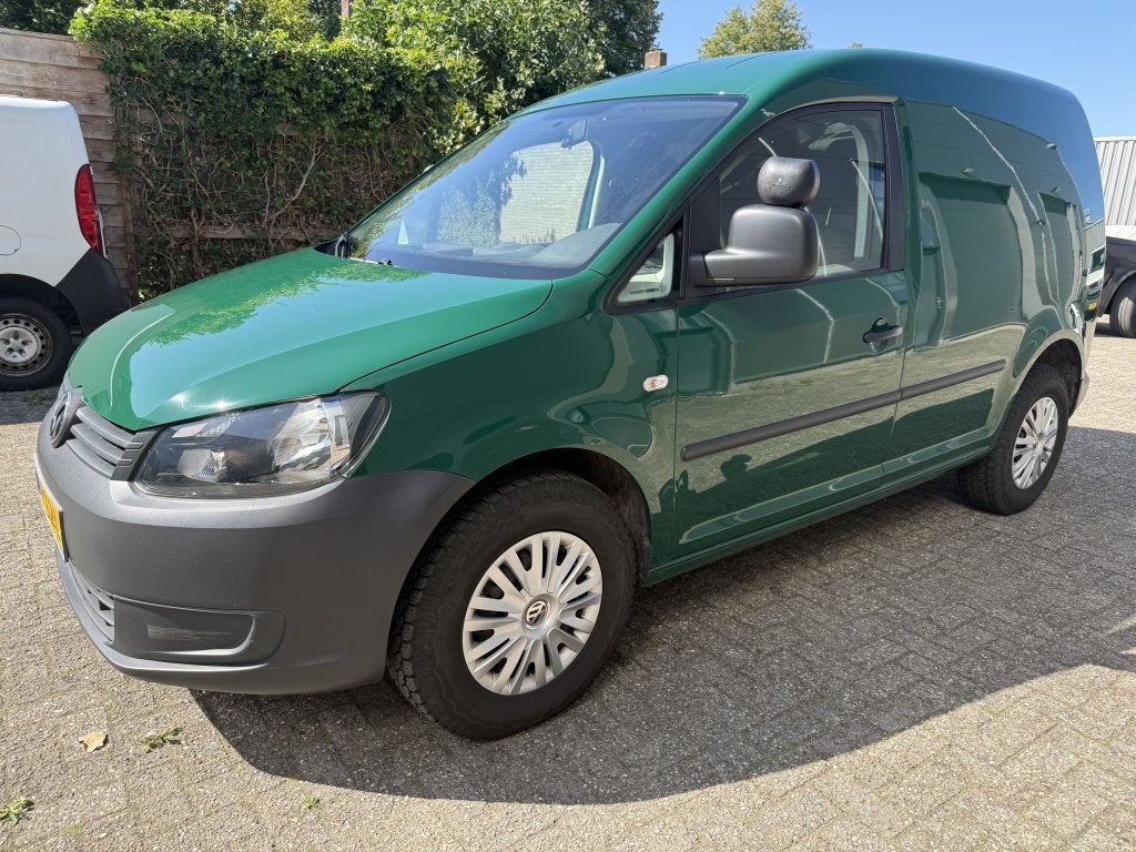 Volkswagen Caddy 2.0 TDI 4Motion 2015 AIRCO 161000km NAP, Auto's, Euro 5, Stof, Gebruikt, Zwart