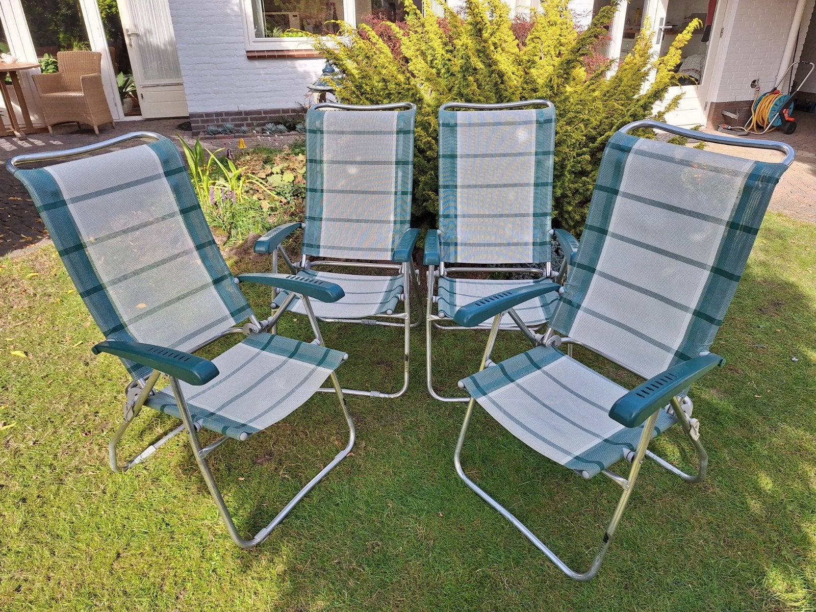 4 campingstoelen, Caravans en Kamperen, Ophalen, Campingstoel