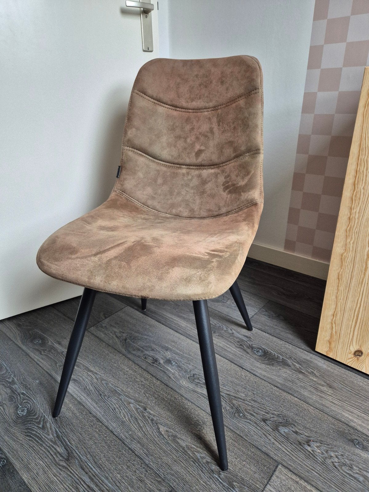 Eetkamerstoelen (2 stuks) olijfgroen, Ophalen, Gebruikt, Overige kleuren, Twee