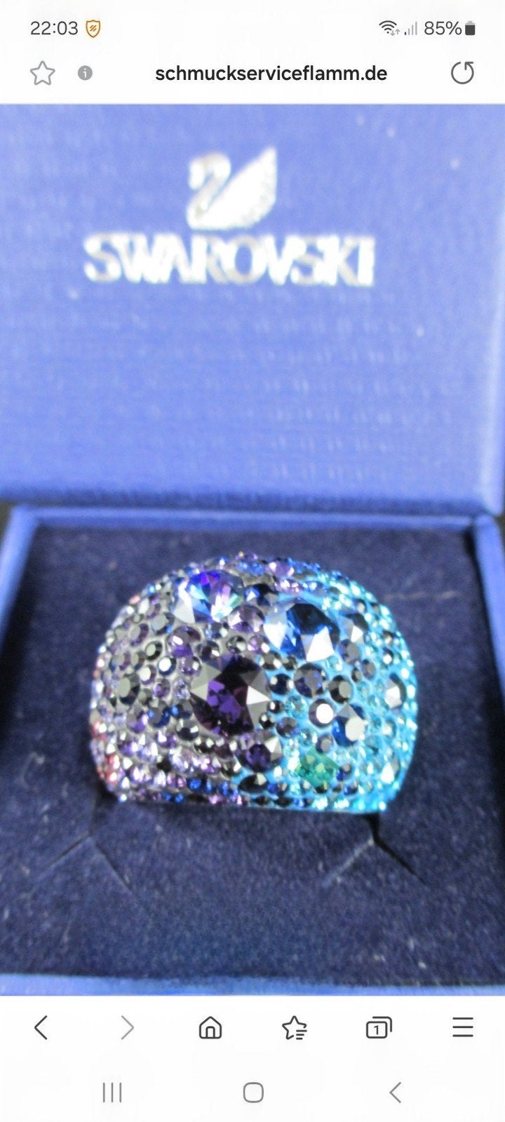 swarovski ring, Sieraden, Tassen en Uiterlijk, Ringen, Verzenden, Nieuw, Kleiner dan 17, Dame