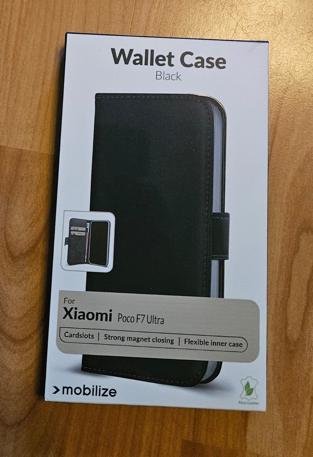 Mobilize Wallet Case Zwart voor Xiaomi Poco F7 Ultra, Ophalen, Nieuw, Overige typen