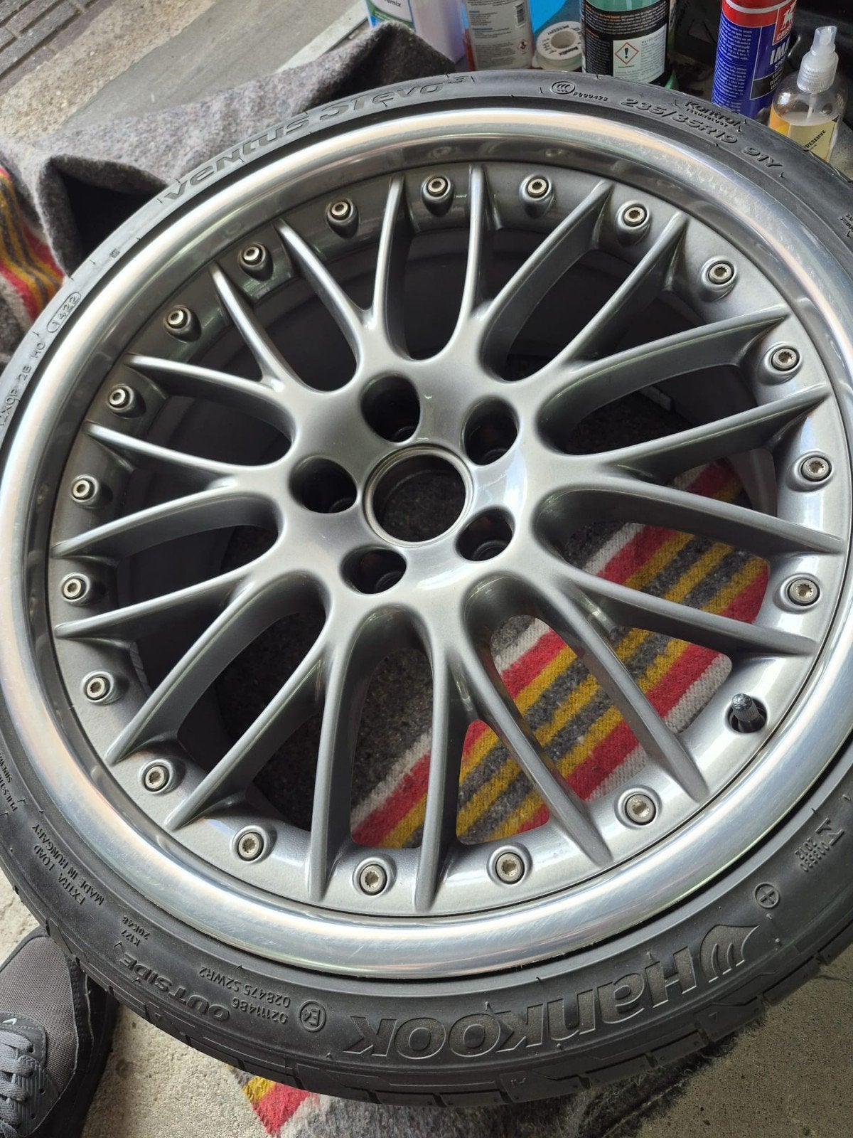 Originele BBS Y velgen met nieuwe banden, Auto-onderdelen, Banden en Velgen, Banden en Velgen, Nieuw, 235 mm, Zomerbanden