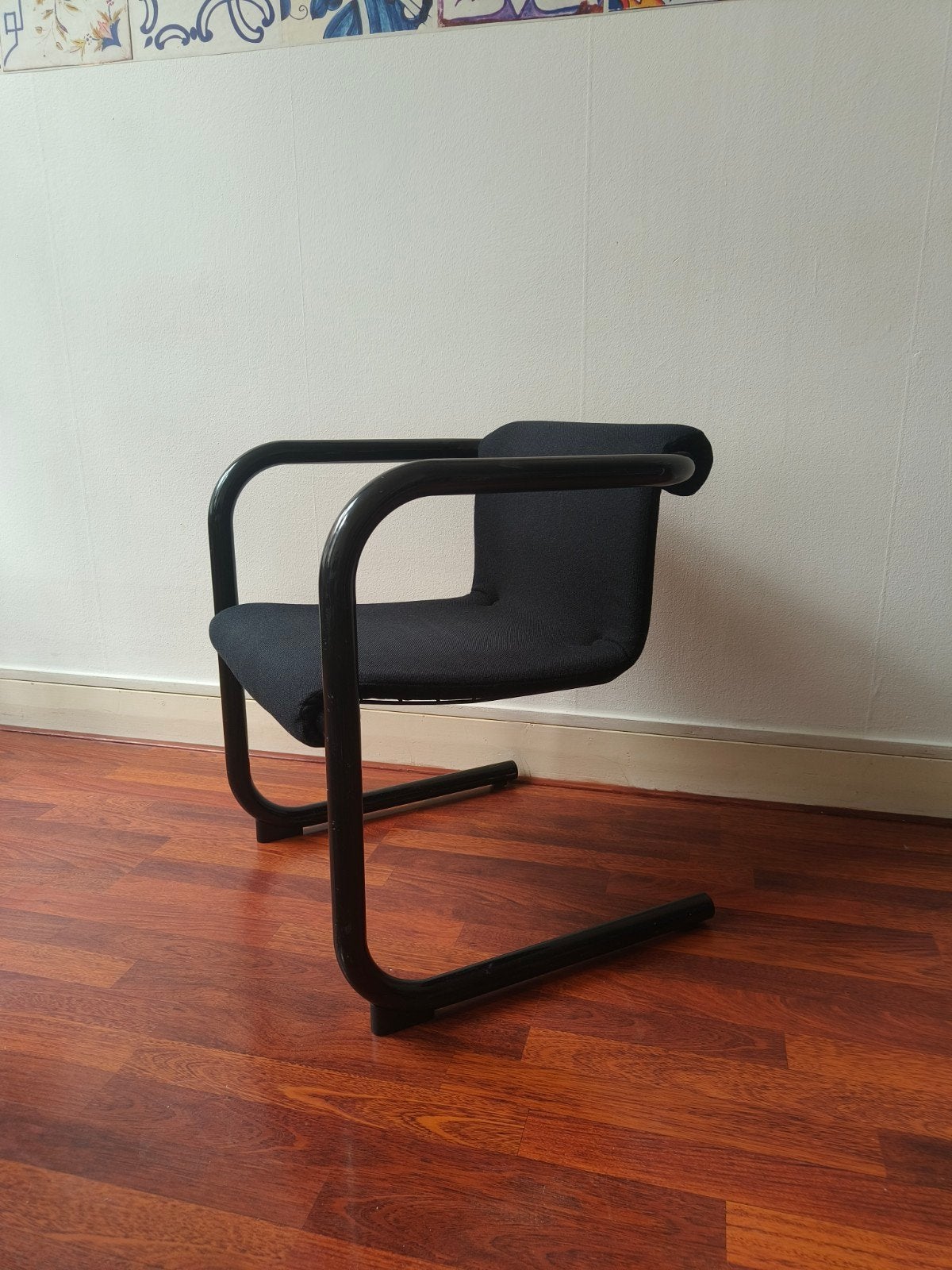 Vintage Deense stoel van Friis & Moltke (wol bekleding), Antiek en Kunst, Ophalen