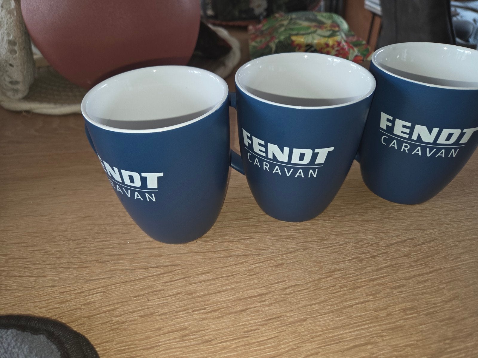 Set van 3 Fendt Caravan mokken - Zo goed als nieuw, Ophalen of Verzenden, Zo goed als nieuw