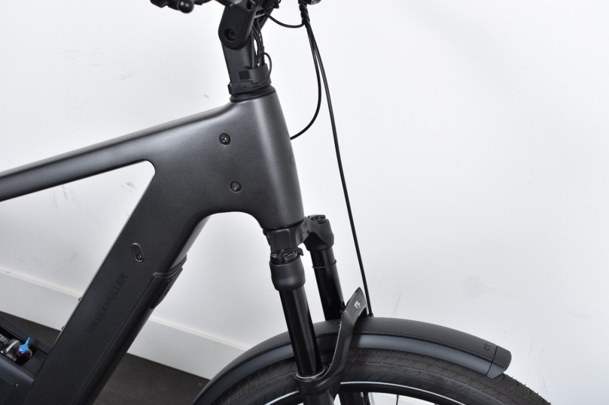 Riese & Müller Delite5 GT Pinion ex-demo 500km Stone Grey, Fietsen en Brommers, Gebruikt, -, -, 51 tot 55 cm