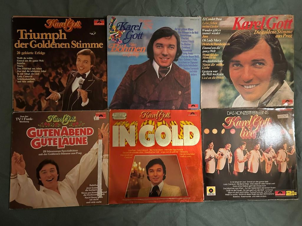 12 LP's Karel Gott (ook per stuk te koop), Cd's en Dvd's, Vinyl | Pop, Ophalen of Verzenden, Gebruikt, 12 inch