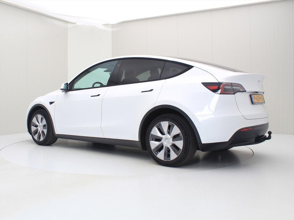 Tesla Model Y Long Range AWD 75kWh 351pk SoH AMD RYZEN [ TRE, Auto's, Tesla, Automaat, Gebruikt, Wit, Origineel Nederlands