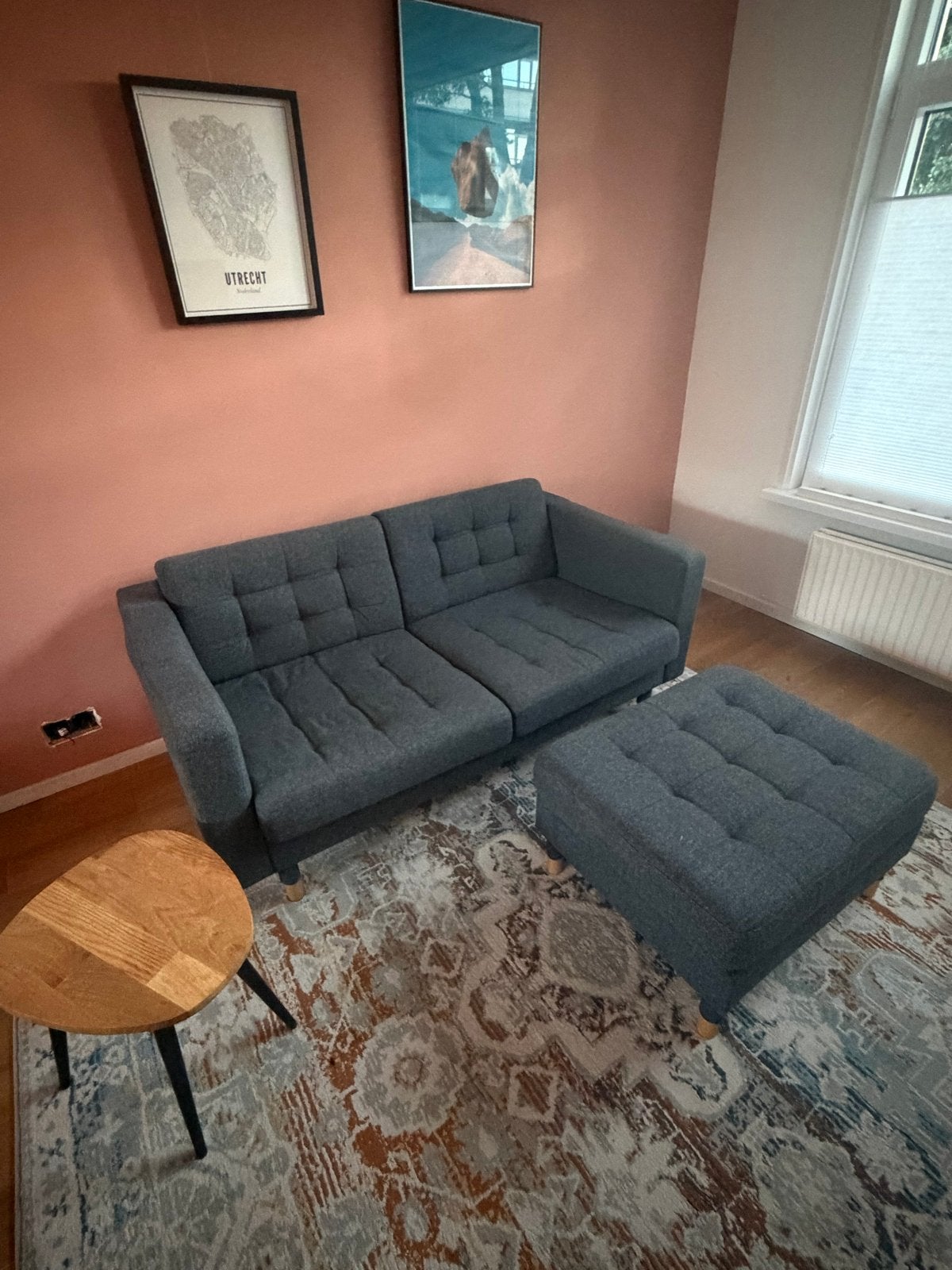 IKEA LANDSKRONA tweezitsbank (zonder poef), Huis en Inrichting, Ophalen, Gebruikt, 125 cm of meer, 125 cm of meer