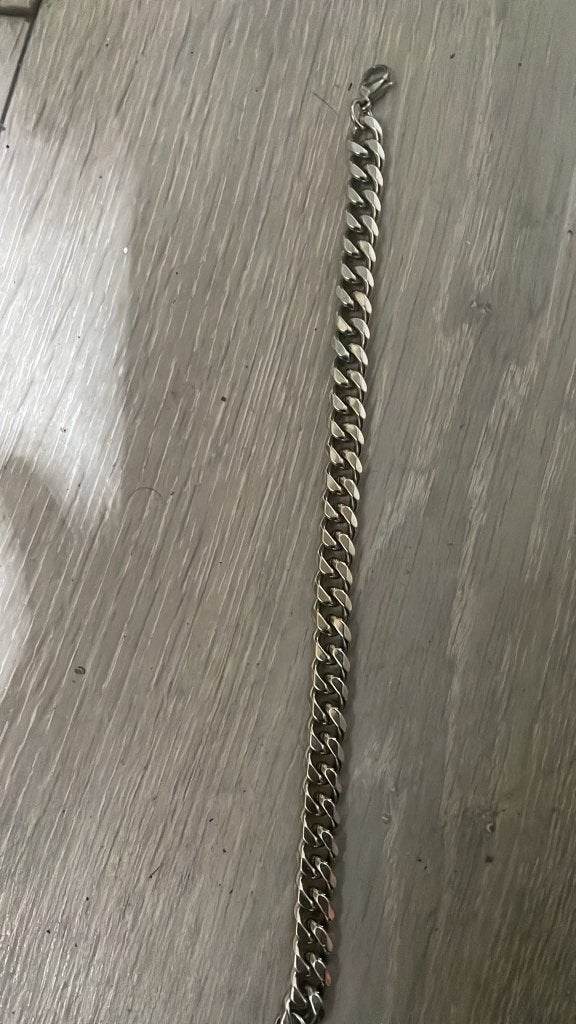 Stoere RVS-Look Schakelarmband / Heren Armband – Nieuw – €12, Ophalen of Verzenden, Nieuw, Zilver, Overige materialen