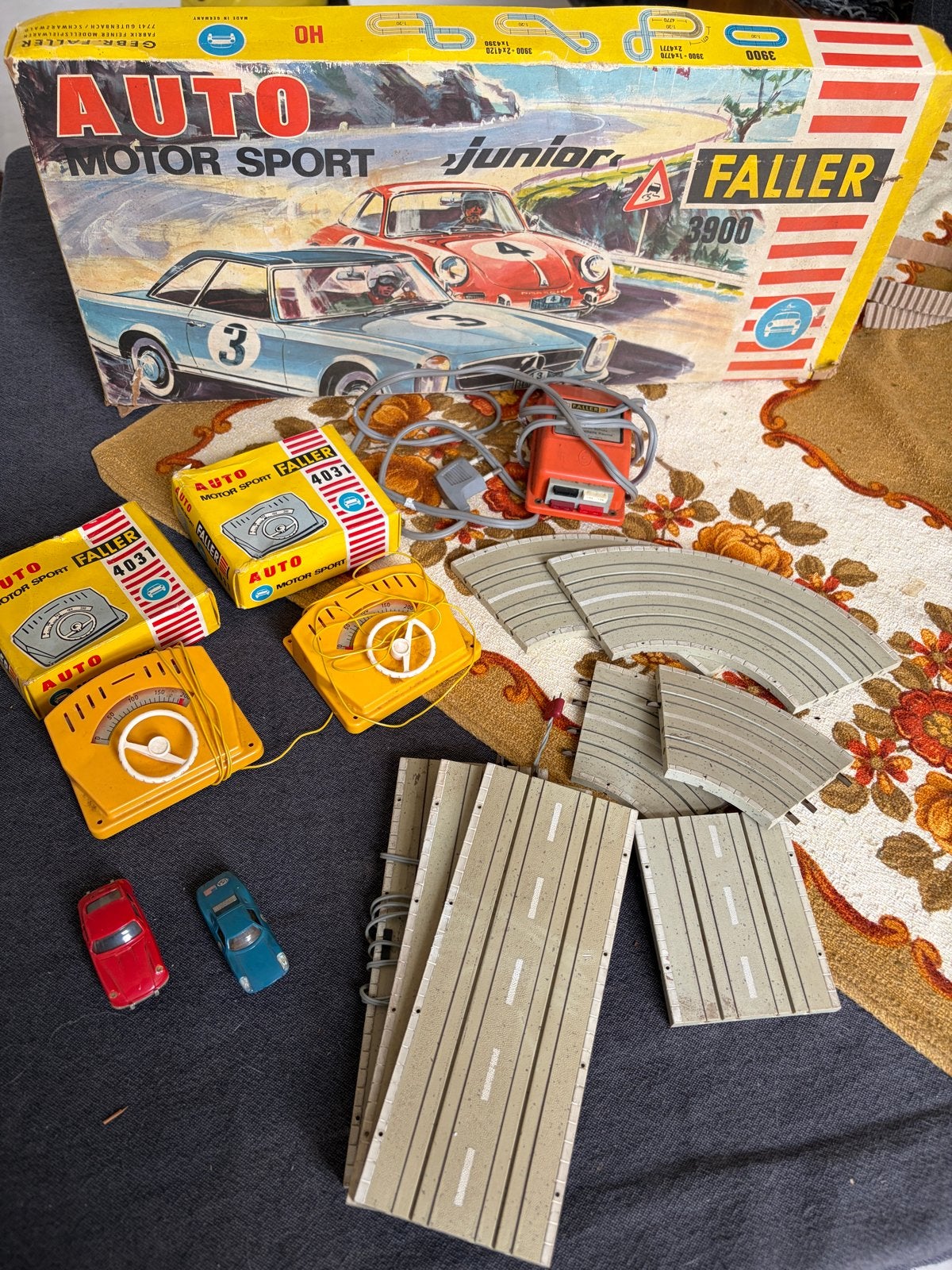 Vintage Faller Auto Motor Sport Junior 3900 Racebaan, Zelf te bouwen, Ophalen of Verzenden, Elektrisch, Racebaan